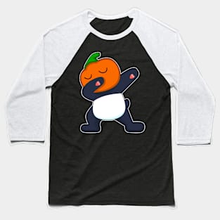 Panda Halloween Pumpkin Hip Hop Baseball T-Shirt